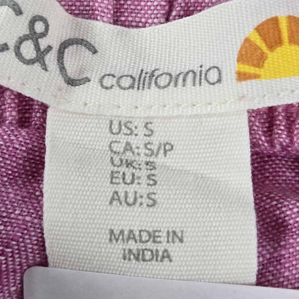 Pantalones Cortos C&C California Mujer S Rosa Lino 3" Entrepierna Foto 3 de 4