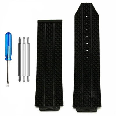 24mm Ersatz Silikon Gummi Armband für Hublot Big Bang Schraubendreher