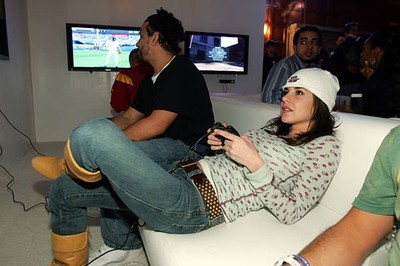 Kelly Monaco at Super Bowl XL PlayStation Game Over Post Super Bow- Old Photo 4