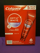 Colgate Toothpaste Multi Pack Optic White Advanced Whitening Toothpaste 5 Pack