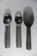 3 Lot Vintage Liquid Filled Ice Cream Scoops
