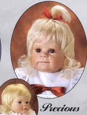 New NOS Bell Doll Wig - PRECIOUS Size 5 - 6 Blonde Cutest Style Toddler  Bangs