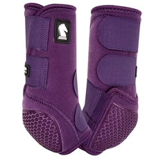 59CE Classic Equine Horse Front Boots Flexion by Legacy 2 Support Eggplant