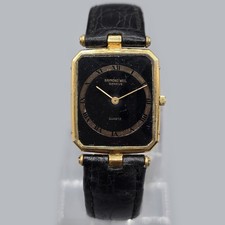 Raymond Weil Gen ve 9104 Quartz 18K Gold Electroplated Black Dial Men s Watch