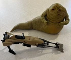 11 Star Wars vintage Kenner Action Figures plus Jabba the Hutt & Speeder  Bike