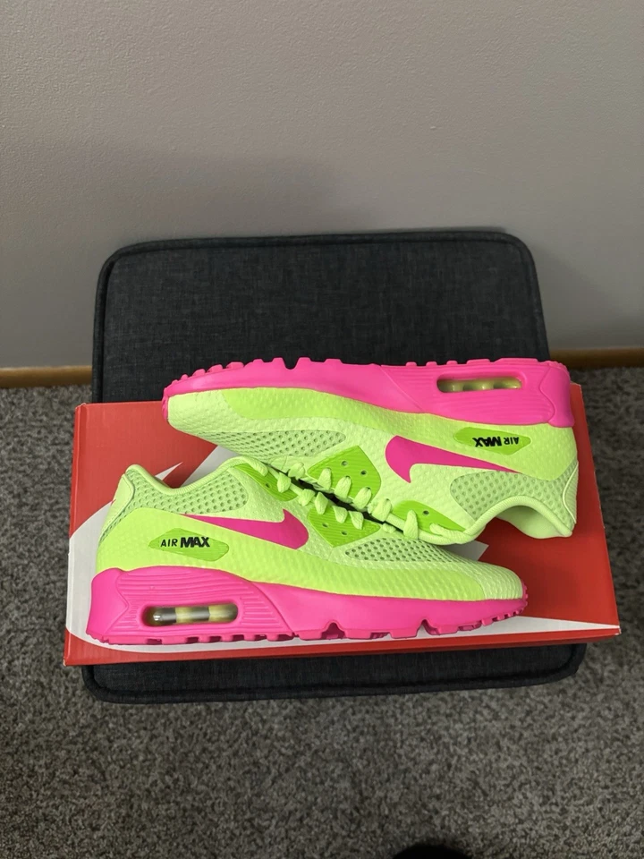 Nike Air Max 90 BR (GS) Ghost Green/Pink Blast 833409-300 Talla 6Y Foto 2 de 4