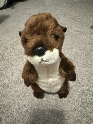 Aurora Otter Plush Baby Brown Stuffed Animal 7 