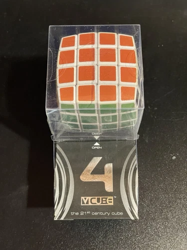Cubo multicolor V-CUBE 4 blanco acolchado 4x4 / NUEVO / nunca abierto / rompecabezas - Imagen 1 de 3