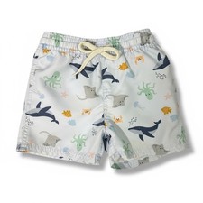 Quince Toddler Swim Trunks 18-24M Under the Sea Print Recycled Eco Beach Shorts
