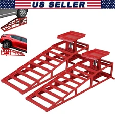 2pcs Hydraulic Car Ramps ,Heavy Duty Auto Truck Service Ramps Lift ,5 Ton Jack