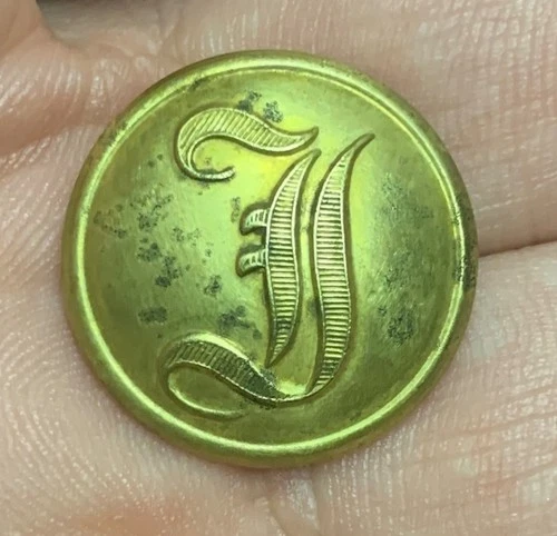 Confederate Infantry Script I Civil War Coat Button