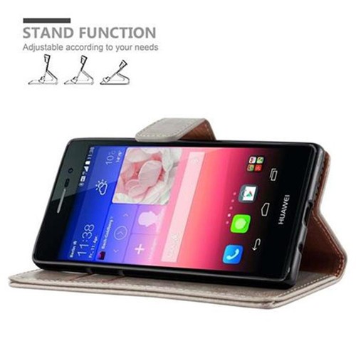 CADORABO Cover In Design Flip Con Chiusura Magnetica, Custodia Per Cellulare Per Ascend P7 Nero Di Notte 77208740