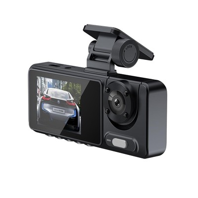 Dash Cam Front and Rear, Dash Camera 3 Cameras for Cars Rearview Mirror Car V...