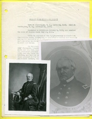 1805-1877 Admiral Theodorous Bailey - Farragut Second in Command at New Orleans