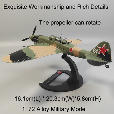 1:72 Diecast Military Model WWII Ilyushin IL-2M3 Sturmovick