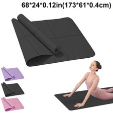 4mm EVA Yoga Mat Non-Slip Exercise Mat for Fitness Pilates Workout Gym Home