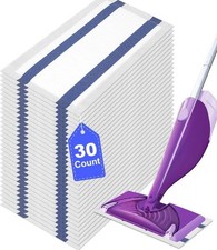 30 Count Microfiber Mop Refills Compatible with Swiffer Wetjet - Free Shipping