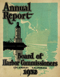 Los Angeles Port Harbor History Map Oil Refinery Production Annual Report 1932
