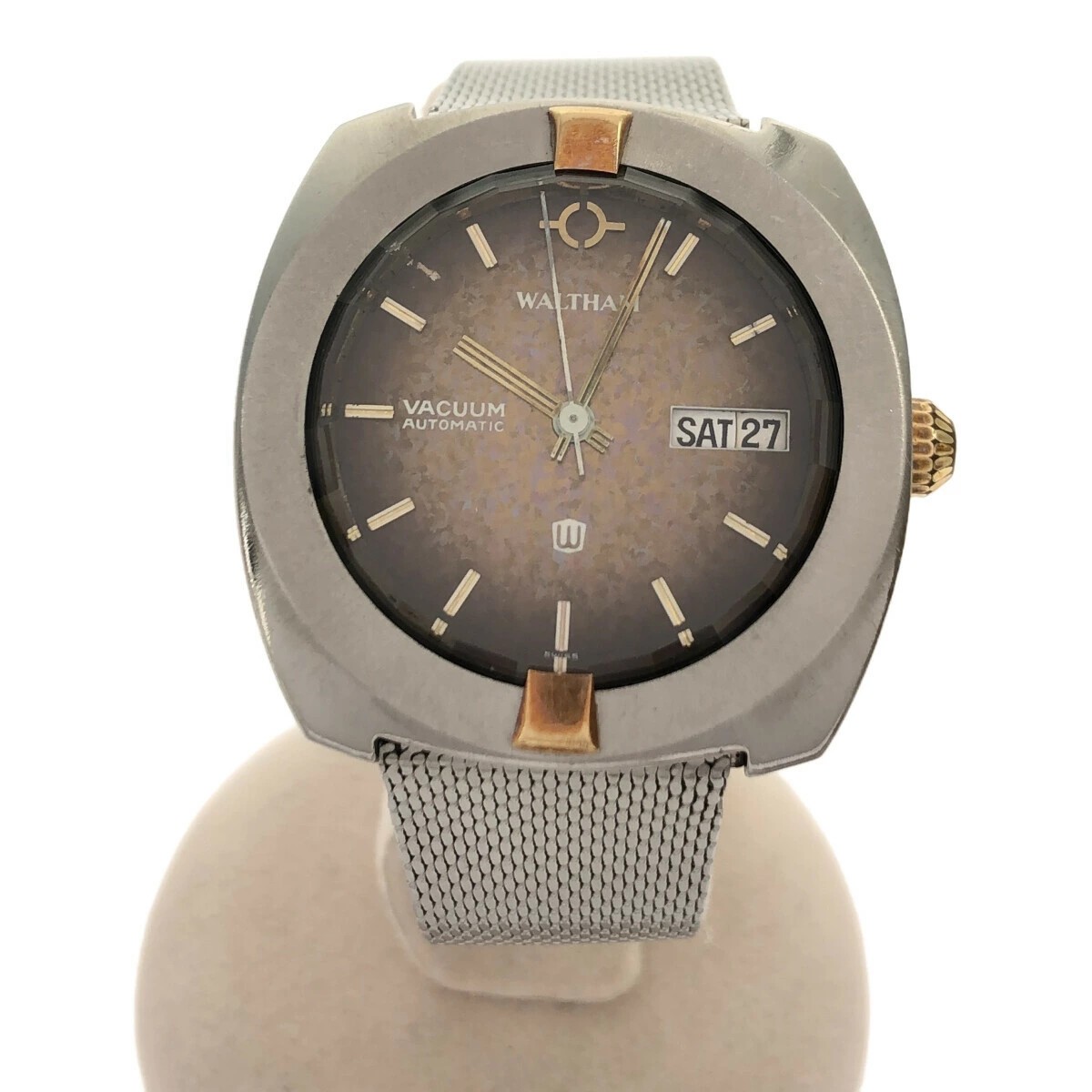 Watch Working Waltham Automatic Winding Day Date AT Vacuum VACUUM H13558 Miichi