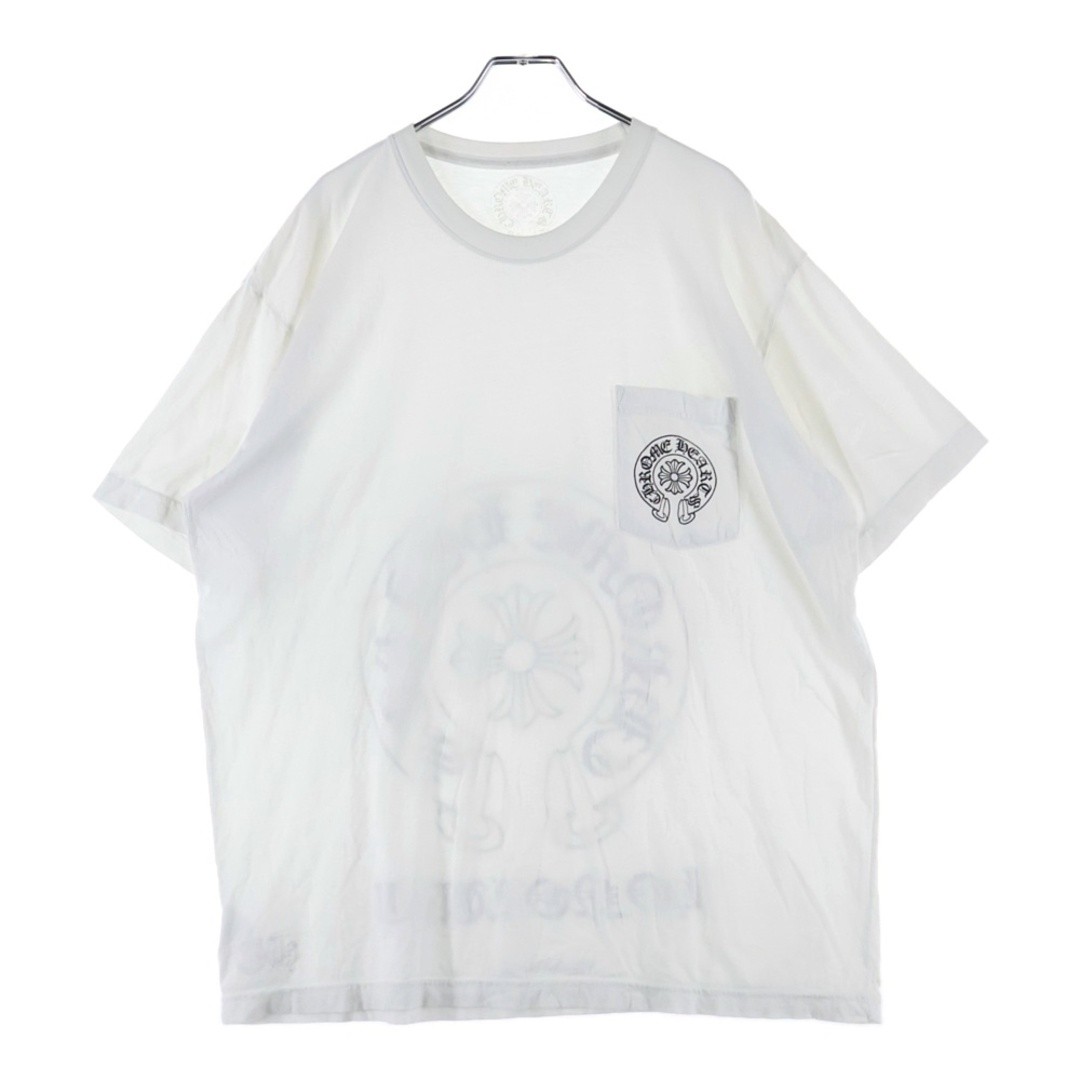 CHROME HEARTS Honolulu Back Horseshoe Tee Crew Neck Short Sleeve T-Shirt Used eb