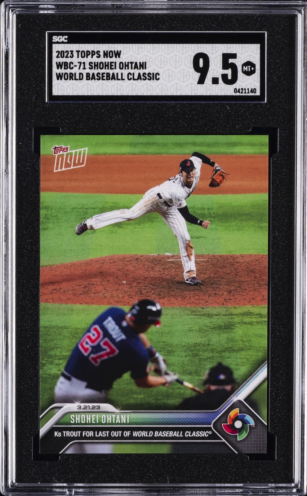 2023 TOPPS NOW WBC #WBC71 SHOHEI OHTANI SGC 9.5