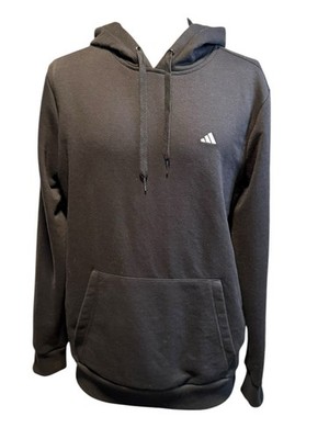 Adidas Essentials Pullover Hoodie Mens Medium Black Athletic Sweatshirt