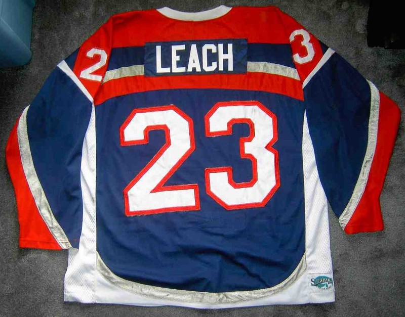 2006-07 Elmira Jackals Game Worn Hockey Jersey #23 Andrew Leach