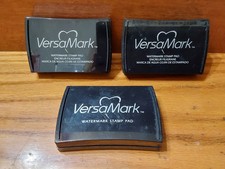 VersaMark Watermark Stamp Pad White/Clear 3pc Shimmer Crafting Stamping