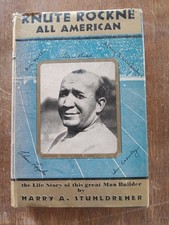 1931 KNUTE ROCKNE NOTRE DAME FOOTBALL BIOGRAPHY BOOK STUHLDREHER W/ DUST JACKET