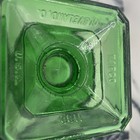 Napco #1180 Green Hobnail Thumbprint Glass Footed Vase Planter Ohio USA Vintage  — photo 5