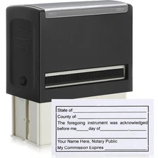 Sinload Notary Stamp - Self Inking Notary Public Stamp for Sworn & Subscribed...