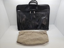 Dunhill Black Leather Garment Bag Suit Travel Case Vintage w/ Dust Bag