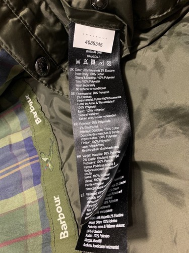 Barbour Sporting Bransdale Jacket Mens 2XL Green Full Zip Hooded Waterproof - Picture 11 of 16