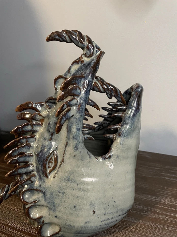 Handmade Clay Wild Boar Birdhouse / Wall Art - Image 2 of 4