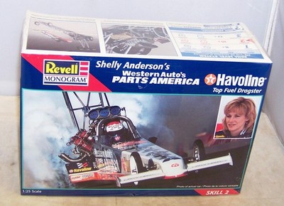 REVELL MONOGRAM HAVOLINE WESTERN AUTO TOP FUEL DRAGSTER SHELLY ANDERSON 85-7651