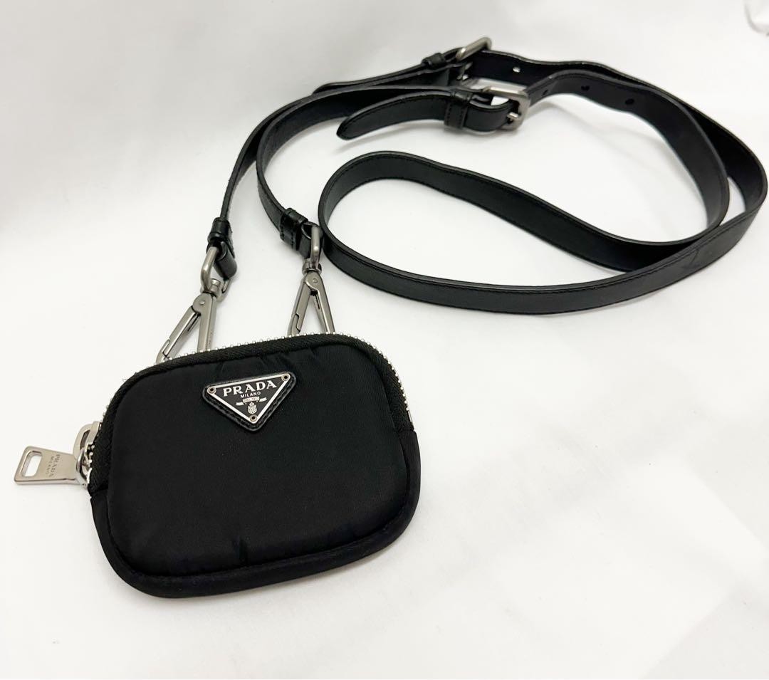 PRADA Cargo Nylon Black Mini Pouch Coin Case thumbnail 2