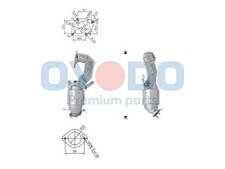Oyodo Katalysator 10N0127-OYO für VW TIGUAN SCIROCCO 3 137 138 TOURAN 1T1 1T2 6