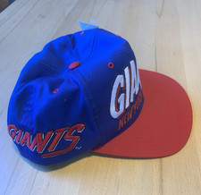 Team NFL Giants NY Mütze Kappe Cap blau rot verstellbar on one size mit etikett