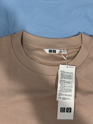 SIZE XL NWT Uniqlo AIRism Cotton Oversized T-Shirt Peach Oversized