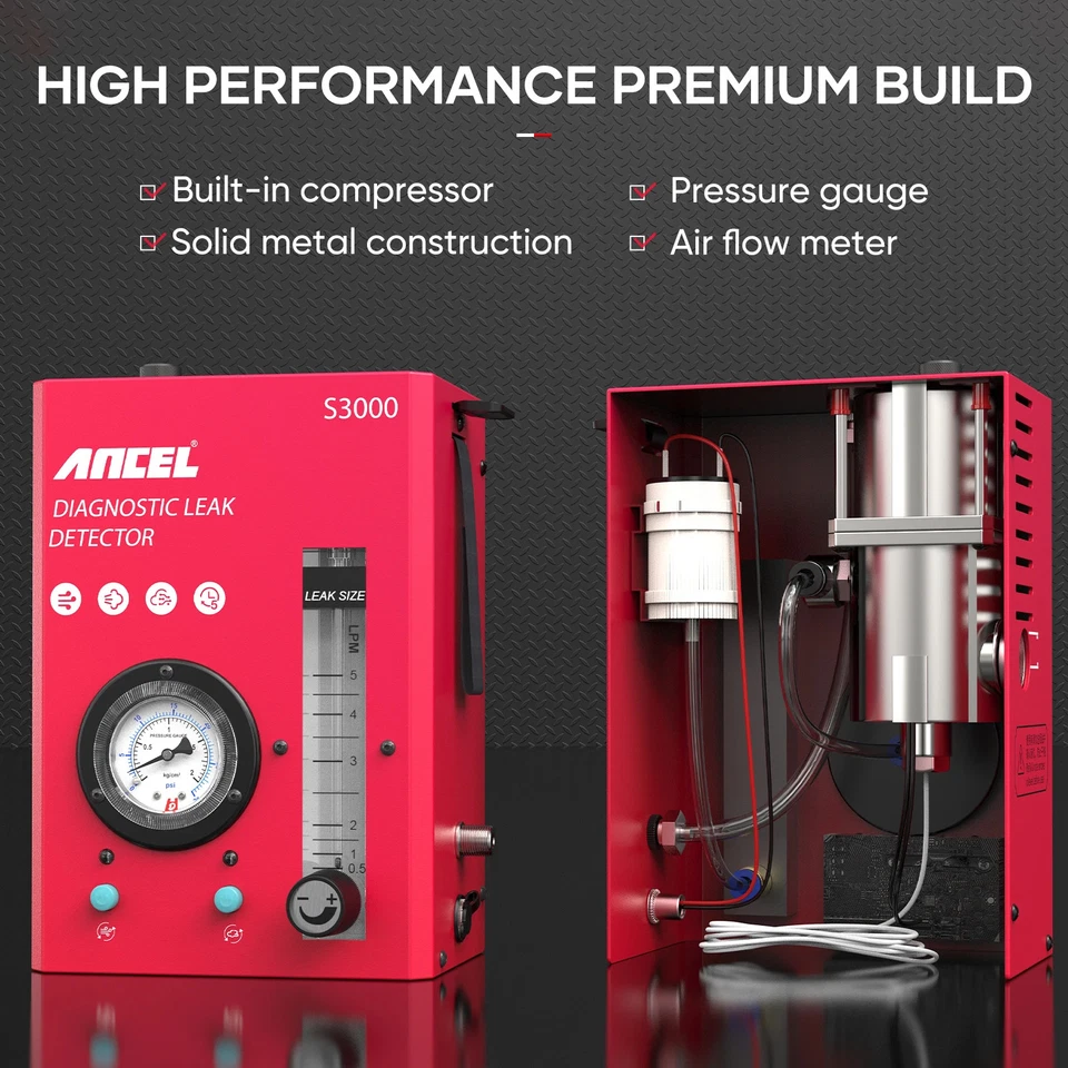 Detector de fugas de humo EVAP tubo de fumar automotriz analizador de fugas de gas vacío Foto 4 de 4