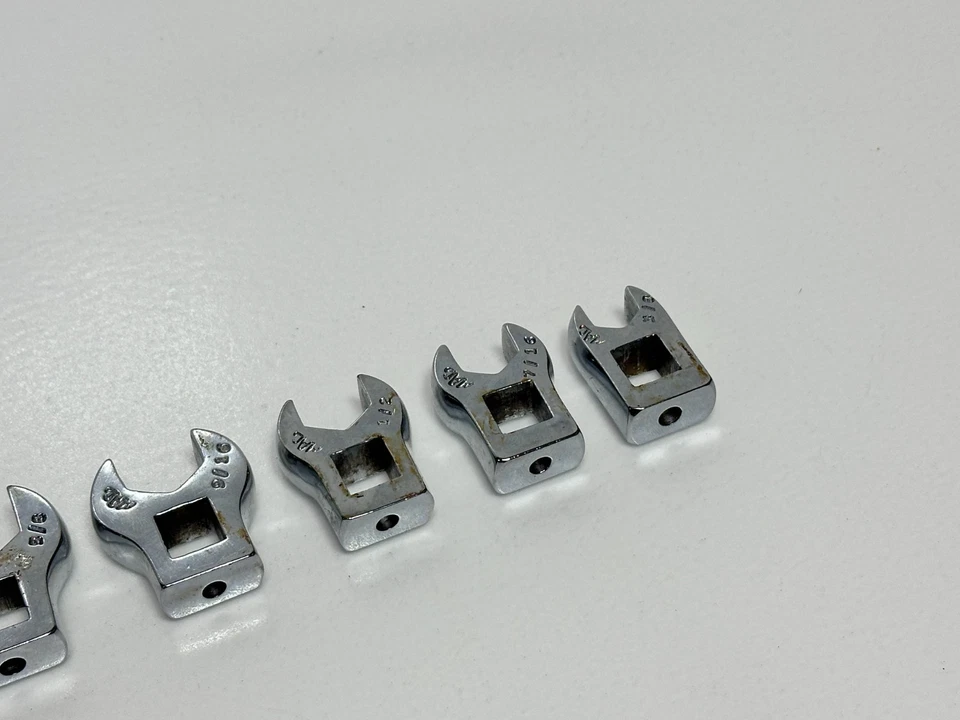 MAC Tools USA 8pc SAE 3/8-13/16" Chrome Open-End Crowfoot Wrench Set, 3/8” Drive - Image 4 of 4