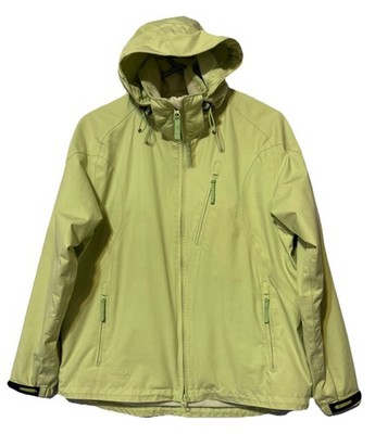 Cabela s Women s Hooded Green Lined Rain / Ski Jacket Sz S