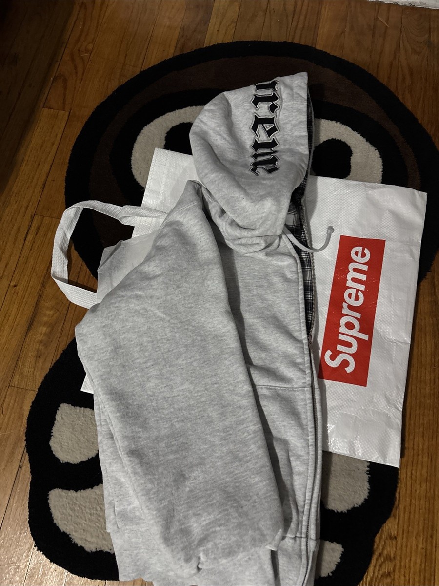Supreme x Chicago White Sox Zip Up Hooded Sweatshirt 'Ash Grey