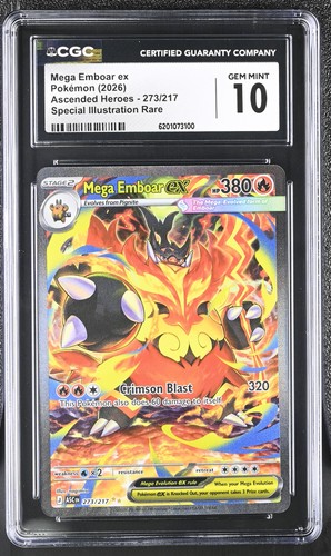 Mega Emboar ex graded CGC 10 for sale on eBay