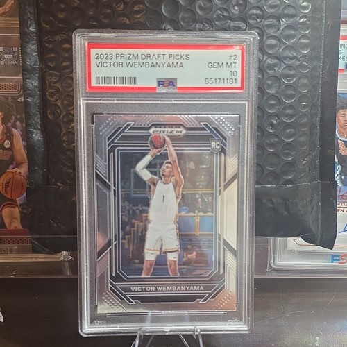 Panini 2023-24 Prizm Draft Picks Victor Wembanyama #2 Rookie PSA Gem Mint 10
