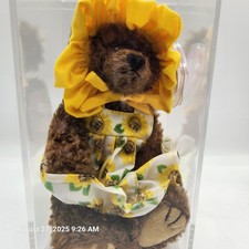 Vtg 1993 TY Beanie Baby Susannah Sunflower Bear Jointed Plush Attic Collection