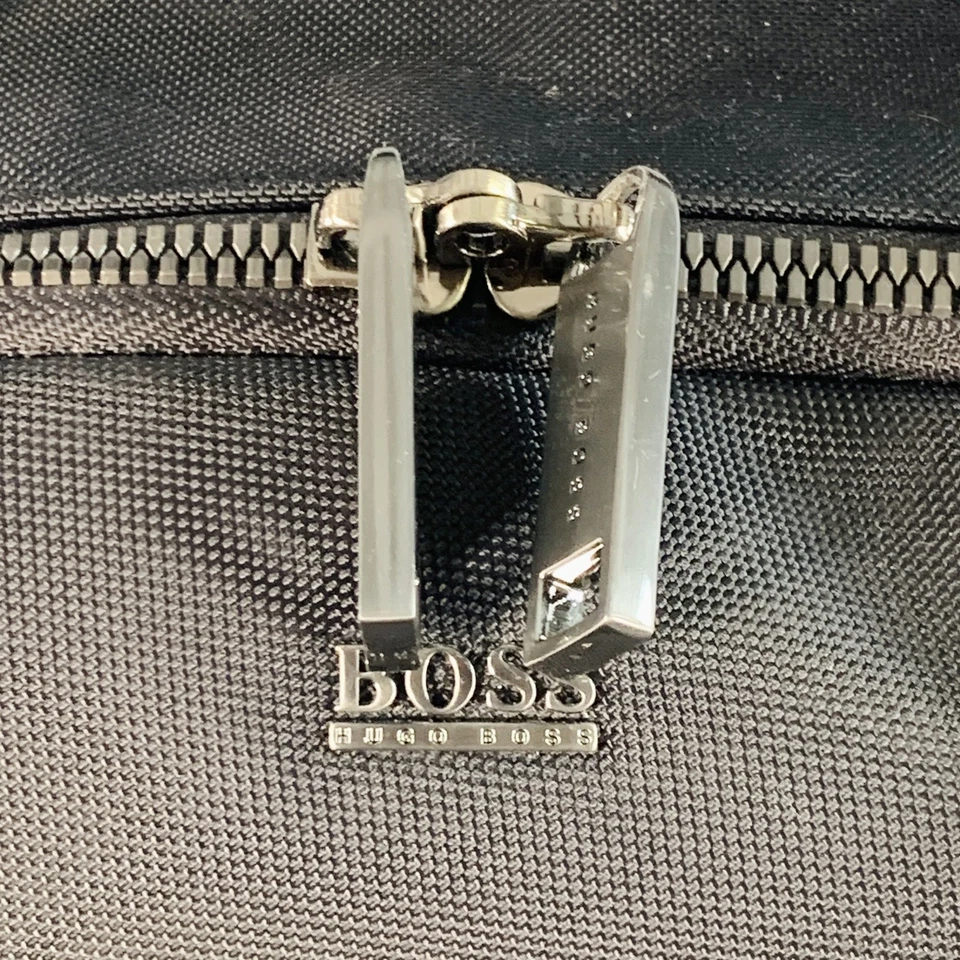 Bolso Mochila de Viaje de Trabajo de Cuero Nailon Negro Hugo Boss Foto 2 de 4