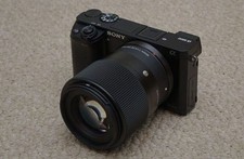Sony A6400 w/ Sigma 30mm F1.4 Lens, Bag, Tripod Memory Card