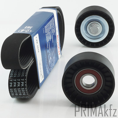 BOSCH Keilrippenriemen + Spannrolle für Fiat Ducato 2.3 JTD 110 120 Multijet