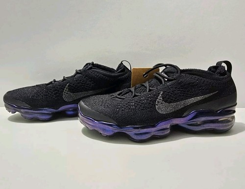 Nike Air Vapormax 2023 Flyknit Black Iridescent Women's Shoes Sz 10 (FD3148 001)